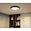 Philips Hue LED-Panel rund Aurelle (21 W, Ø x H: 39,5 x 4,7 cm, Schwarz, Schwarz, Warmweiß) | BAUHAUS