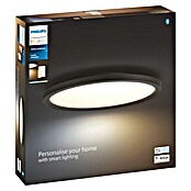 Philips Hue LED-Panel rund Aurelle (21 W, Ø x H: 39,5 x 4,7 cm, Schwarz, Warmweiß) | BAUHAUS