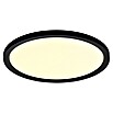 Philips Hue LED-Panel rund Aurelle (21 W, Ø x H: 39,5 x 4,7 cm, Schwarz, Schwarz, Warmweiß) | BAUHAUS