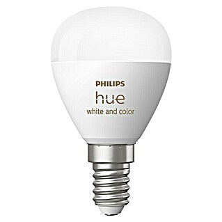 Philips Hue LED-Lampe White & Color Ambiance Tropfen (E14, Dimmbar, RGBW, 470 lm, 5,1 W, 1 Stk.)