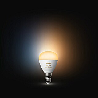 Philips Hue LED-Lampe White Ambiance Tropfen (E14, 470 lm, 5,1 W, Mehrfarbig, 1 Stk.)