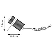 Home Sweet Home Tischleuchte Matrix (10 W, L x B x H: 10,2 x 11 x 5,3 cm, Silber, E27) | BAUHAUS