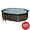 Gre Avantgarde Piscina de WPC + LED (L x An x Al: 524 x 386 x 124 cm, 16.210 l, Gris oscuro) | BAUHAUS