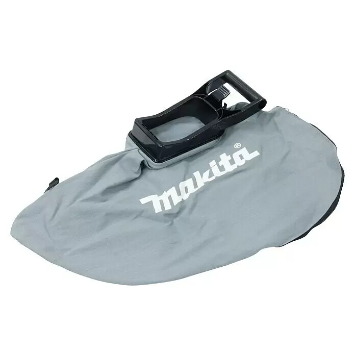 Makita LXT 18V Fangsack für Laubsauger DUB187 - 25 l, Passend für: Makita LXT 18V Akku-Laubsauger & Laubbläser DUB187Z - Hellgrauer Makita Stoff-Auffangsack mit schwarzem Kunststoffgriff.