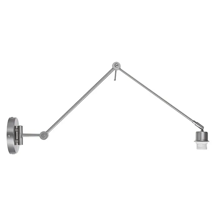 Home Sweet Home Wandleuchte Shift - 60 W, Stahl matt, E27 - Die schwenkbare Wandleuchte aus Metall ist ein stilvolles Beleuchtungselement mit verstellbarem Arm für flexible Lichtausrichtung.