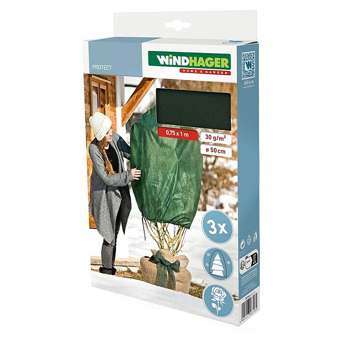 Windhager Prezimitvena koprena  (Š x V: 75 cm x 1 m, Gramatura: 30 g/m², 3 kos) | 7481 - Folien / Netze / Winterschutz | IAGG - Gartenartikel | IAG - Außenbereichsausstattung | IA - Gartenhartware | I - Stadtgarten | BAUHAUS