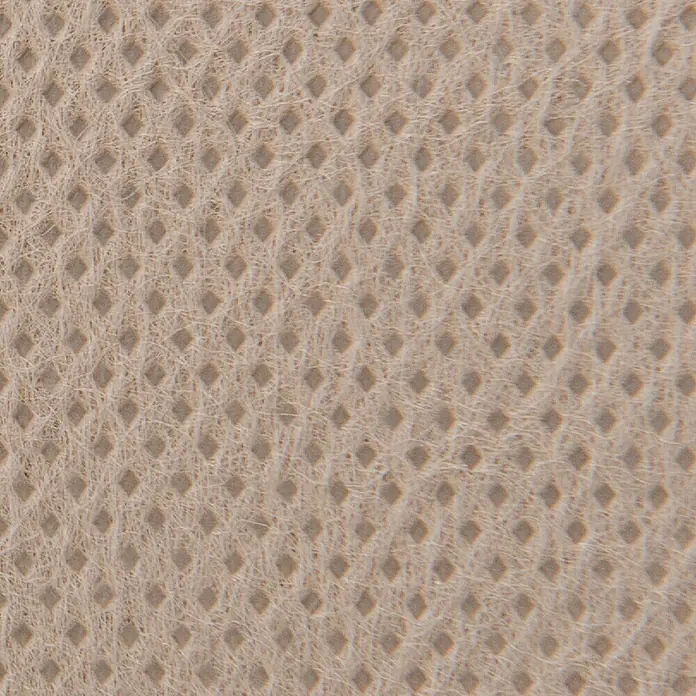 Windhager Winterschutzvlies - L x B: 3 x 1,5 m, Beige, Grammatur: 70 g/m² - Detailaufnahme eines beigen Vliesstoffs mit quadratischem Muster, ideal für Bastelarbeiten und Verpackungen.