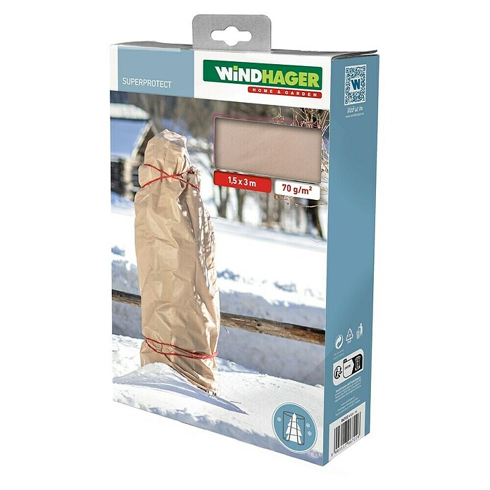 Windhager Prezimitvena koprena Superprotect  (Do x Š: 3 x 1,5 m, Gramatura: 70 g/m²) | 7481 - Folien / Netze / Winterschutz | IAGG - Gartenartikel | IAG - Außenbereichsausstattung | IA - Gartenhartware | I - Stadtgarten | BAUHAUS