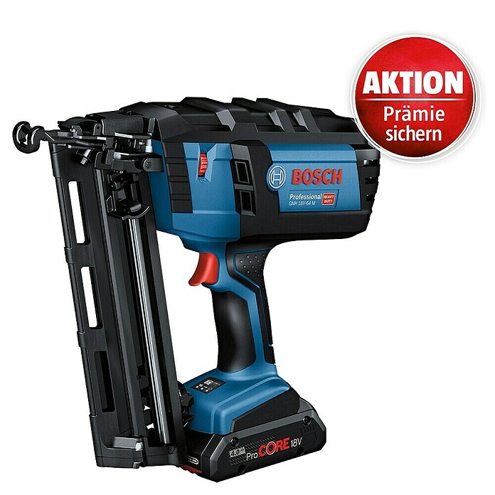 Bosch Professional AMPShare 18V Akku-Nagler GNH 18V-64 M (Ohne Akku, Länge Nagel: 32 mm - 64 mm, 1 -tlg.) | BAUHAUS