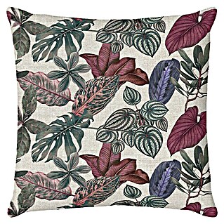 Cojín Plantas (Verde, 45 x 45 cm, 100% algodón)