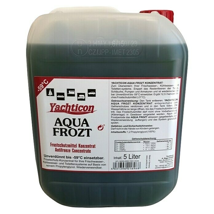 Frostschutzmittel für Trinkwasser- und Toilettensysteme 5L