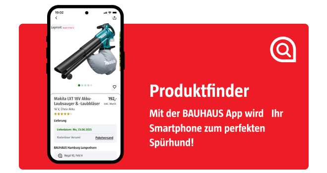 Produktfinder Bauhaus App
