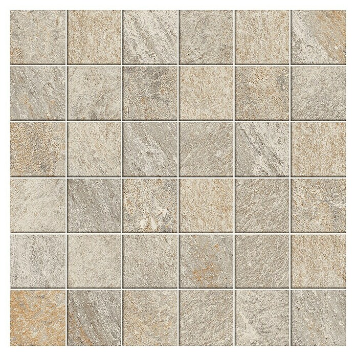 Mosaikfliese Regent (30 x 30 cm, Ivory, Unglasiert)