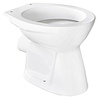 Stand-WC (Mit Spülrand, Spülform: Flach, WC Abgang: Waagerecht, Weiß)