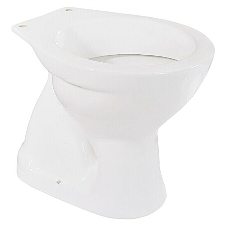 Stand-WC (Mit Spülrand, Spülform: Tief, WC Abgang: Senkrecht, Weiß)