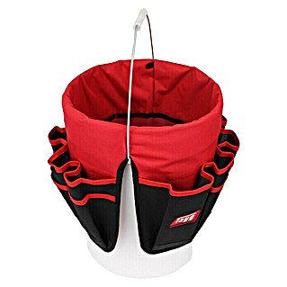 Tayg Bolsa para herramientas Bucket Bag (Diámetro: 30 cm, Negro/Rojo, Poliéster)
