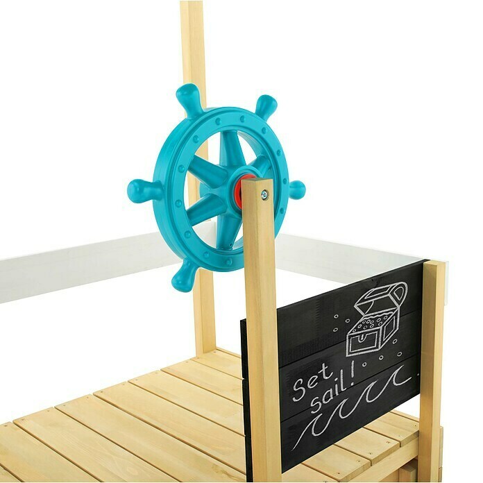 TP Toys Sandkasten Ahoy (180 x 92 x 118 cm, Holz, Natur/Weiß) | BAUHAUS