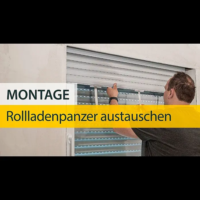 Schellenberg Rollladenpanzer MINI - 120 x 140 cm, Achatgrau - Austausch eines Rollladenpanzers - Anleitung für viele Arten von Panzern