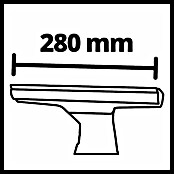 Einhell Power X-Change 18V Akku-Fenstersauger BRILLIANTO (Breite Absaugdüse: 28 cm, Ohne Akku) | BAUHAUS