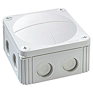 Wiska Razvodna kutija s poklopcem Combi 607 (Svijetlosive boje, 110 x 110 x 66 mm, Nadžbukna montaža)