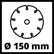 Einhell Mauernutfräse TE-MA 1700 (1.700 W, Durchmesser Scheibe: 150 mm, Fräsbreite: 8 mm - 38 mm) | BAUHAUS