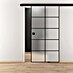Diamond Doors Black Edition Schiebetür-Komplettset Loft 
