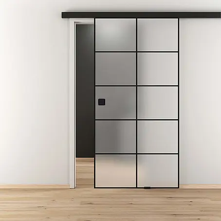 Diamond Doors Black Edition Schiebetür-Komplettset Loft