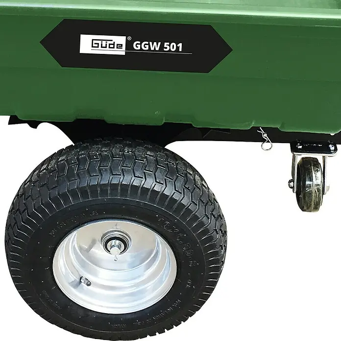 Güde Transportwagen Garten GGW 501 - L x B x H: 161,5 x 97 x 78,5 cm - Der Güde GGW 501 Gartenwagen mit robusten Rädern und einer stabilen Konstruktion für den Transport von Gartenabfällen und Materialien.