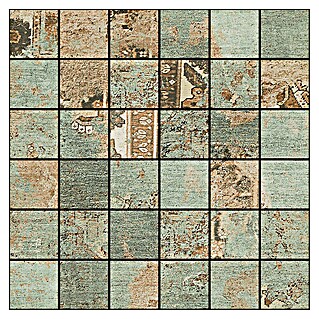Mozaična ploščica Bagdad (29,75 x 29,75 cm, Rjave barve/zelene/bež barve, Mat)