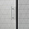Camargue Vario Eckdusche B3+B8 (90 x 100 x 195 cm, Stärke: 6 mm, Schwarz)