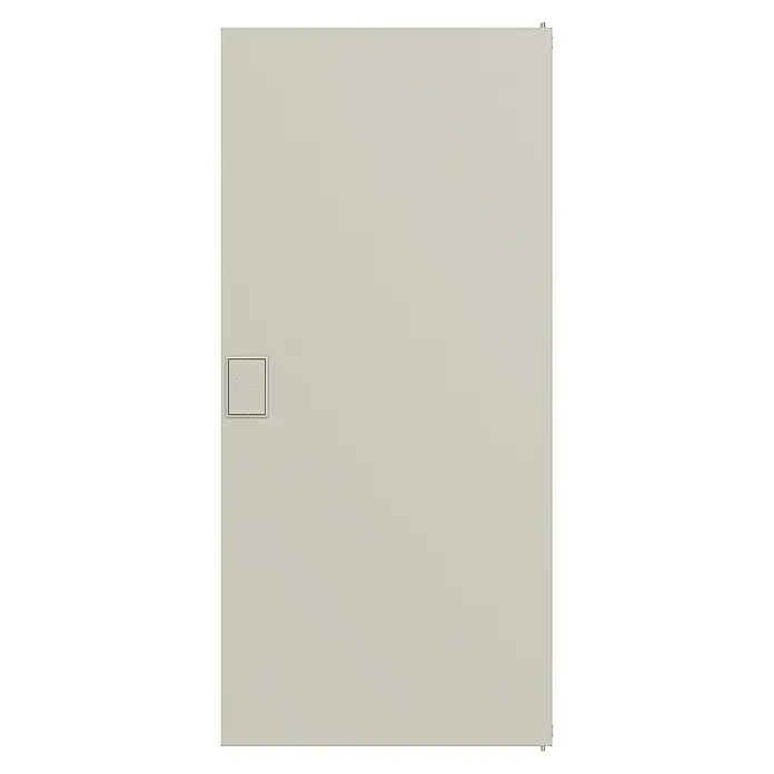 ABB - Striebel & John Aufputz-Verteiler AK648N4 + Tür AZT640 - Anzahl Reihen: 4 Stk., 33,9 x 70,3 cm, Weiß, RAL 9016 - Eine elegante, flache Duschwanne in modernem Design. Ideal für ein minimalistisches Badezimmer mit schlichten Linien und einer neutralen Farbgebung.