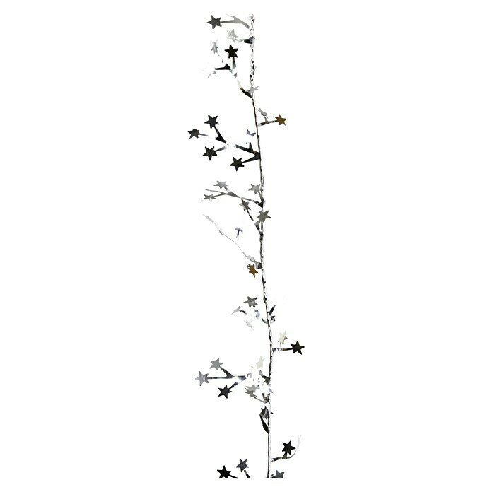 Christbaumschmuck (Silber, Kunststoff, Stern)