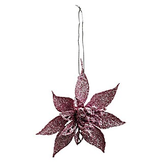 Christbaumschmuck Weihnachtsstern (Rosa, Kunststoff)