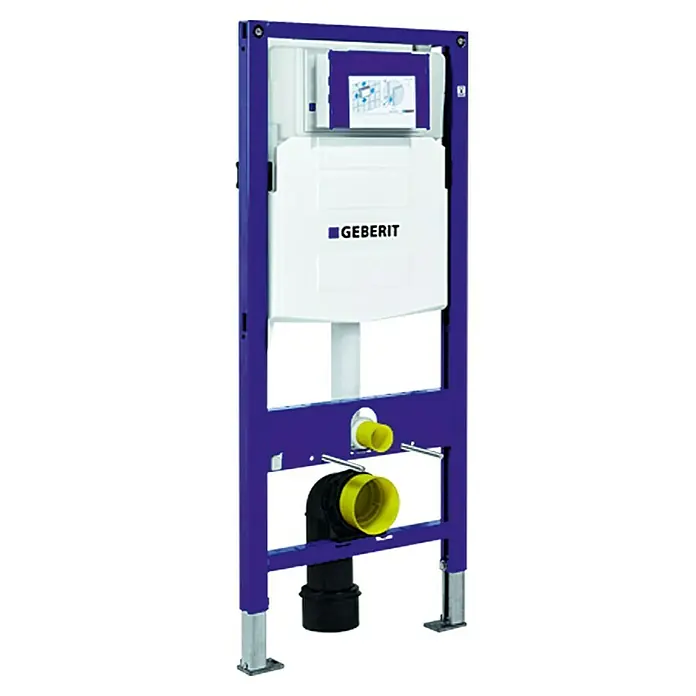 Geberit Duofix WC-Vorwandelement 111.300.00.6 - 2-Mengen-Spülung, 12 x 50 x 112 cm - Hier ist eine Geberit Duofix Vorwand-Installationselement mit UP-Spülkasten, ideal für Wand-WCs und Badezimmerrenovierungen.
