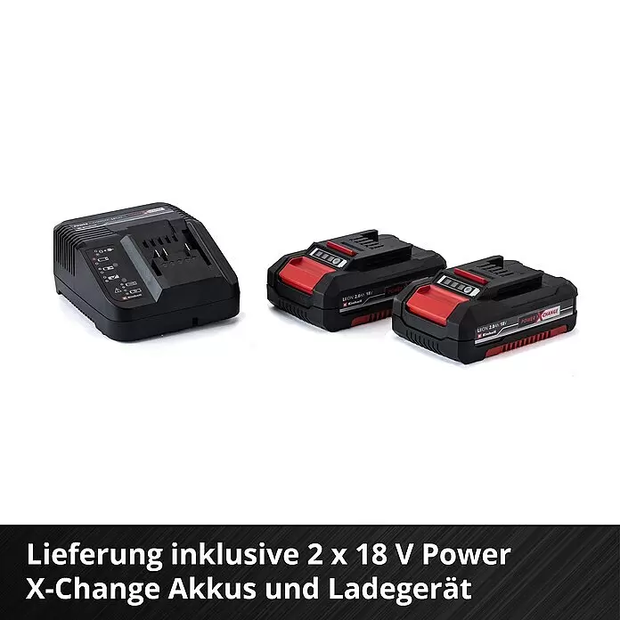 Einhell Power X-Change 18V Akku-Schlagbohrschrauber TE-CD 18/40 Li-i +6418 V, 2 Akkus, 2 Ah