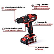 Einhell Power X-Change 18V Akku-Schlagbohrschrauber TE-CD 18/40 Li-i +64 (18 V, 2 Akkus, 2 Ah) | BAUHAUS