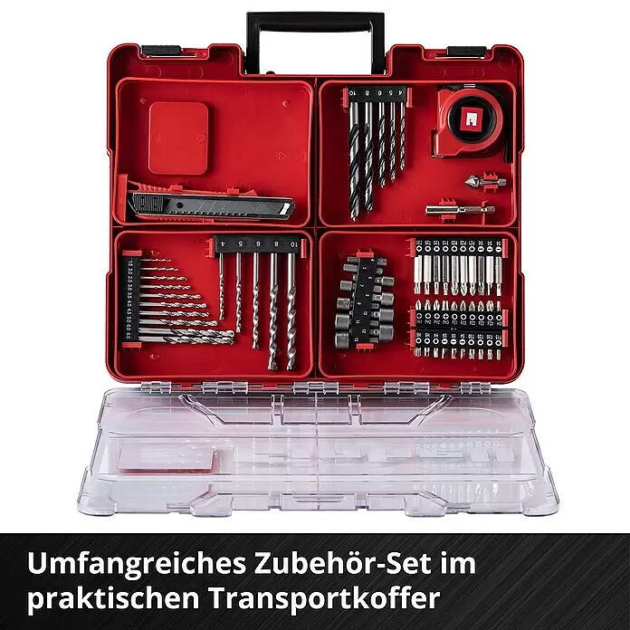 Einhell Power X-Change 18V Akku-Schlagbohrschrauber TE-CD 18/40 Li-i +6418 V, 2 Akkus, 2 Ah
