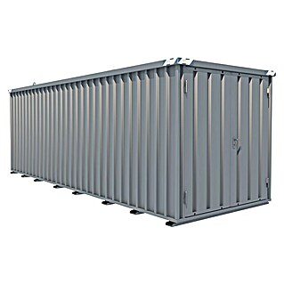 BOS Best of Steel Schnellbaucontainer SC3000+6X2-SZ (6 x 2,1 x 2,1 m, Stahl, Doppelflügeltür)