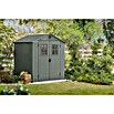 Keter Gartenhaus Darwin 6x6 (Außenmaß inkl. Dachüberstand (B x T): 190 x 183 cm, Kunststoff, Grün, 3,477 m²) | BAUHAUS