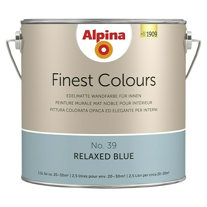 Peinture murale Alpina Finest Colours Relaxed Blue