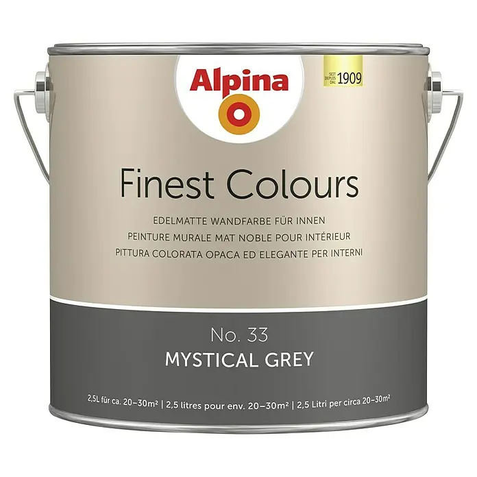 ALPINA Peinture Matériaux Life Jaune Citron Mat 2,5 L