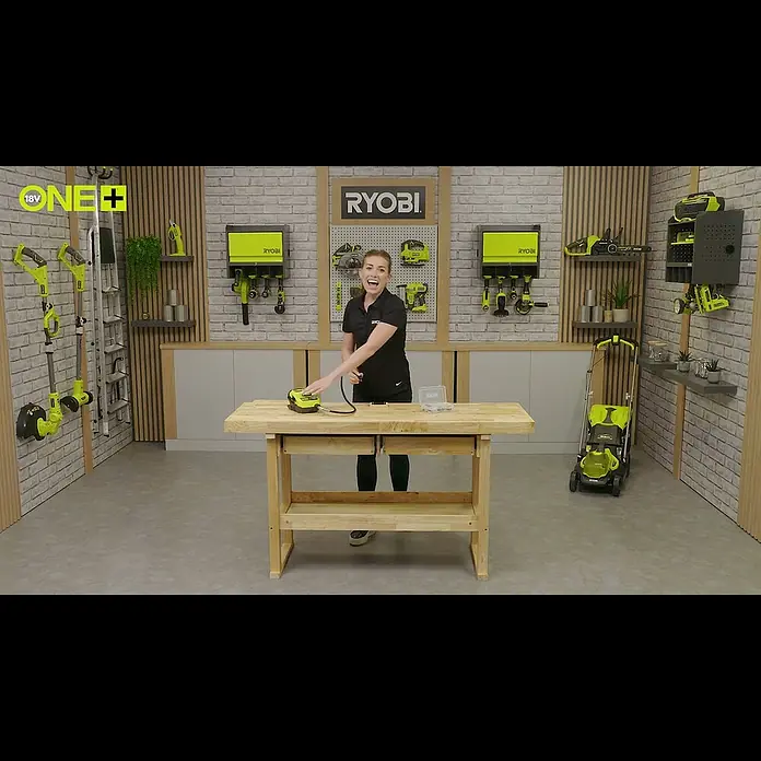 Ryobi ONE+ Akku-Multifunktionswerkzeug RRTS18-0A35 - 18 V, Ohne Akku - RYOBI® 18V ONE+™ Cordless Rotary Tool Station, with 35 accessories [RRTS18]