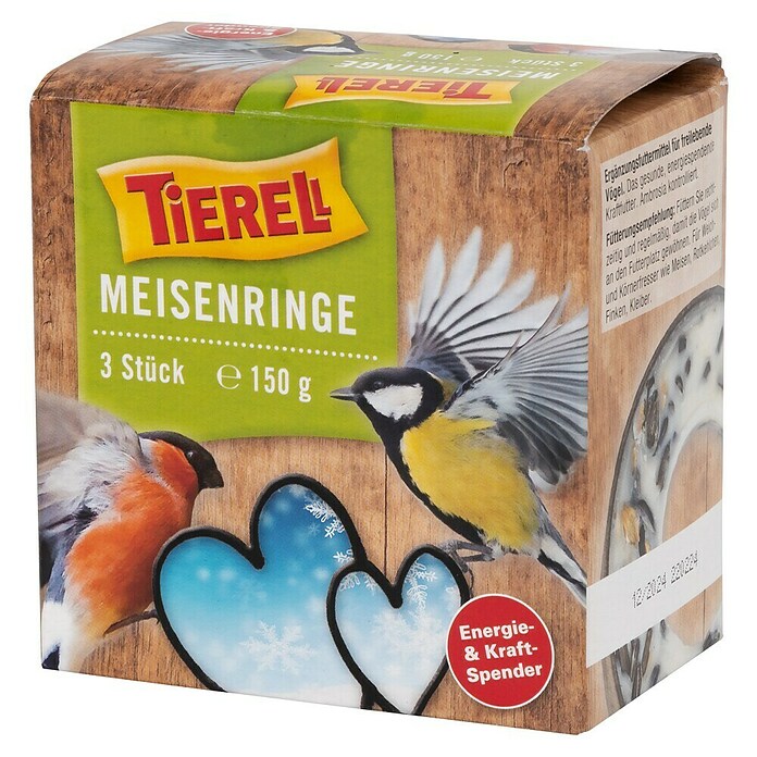 GEVO Meisenringe 3er-Pack – 170 G Pro Ring, Vogelfutter Für Meisen & Kleine Vögel Im Winter