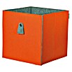 Phönix Atlanta Aufbewahrungsbox (L x B x H: 34 x 34 x 34 cm, Filz, Orange/Grau)