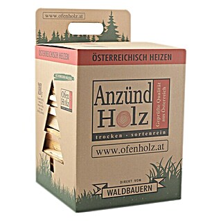 Anfeuerholz (Fichtenholz, Im 5 kg Karton)