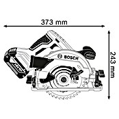 Bosch Professional Akku-Handkreissäge GKS 18V-57 G L-Boxx (18 V, 2 Akkus, 4 Ah, Leerlaufdrehzahl: 3.400 U/min)