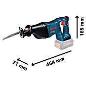 Bosch Professional Akku-Säbelsäge GSA 18 V-LI (18 V, Ohne Akku, Leerlaufhubzahl: 0 - 2.700 Hübe/min)