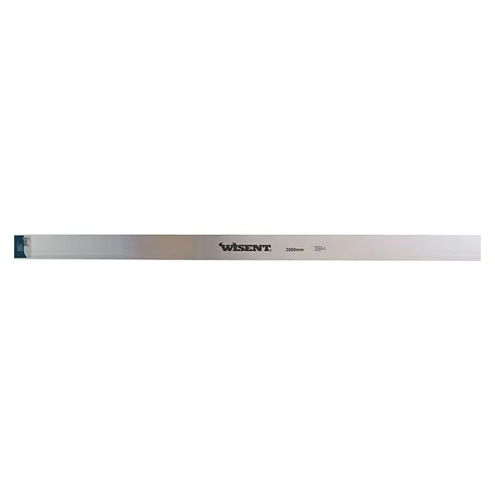 Wisent Regla enrasadora - L x An x Al: 200 x 1,8 x 10 cm, Aluminio - Herramienta de medición Visent de 2000 mm. Medidas precisas para diversas aplicaciones en artesanía y bricolaje.