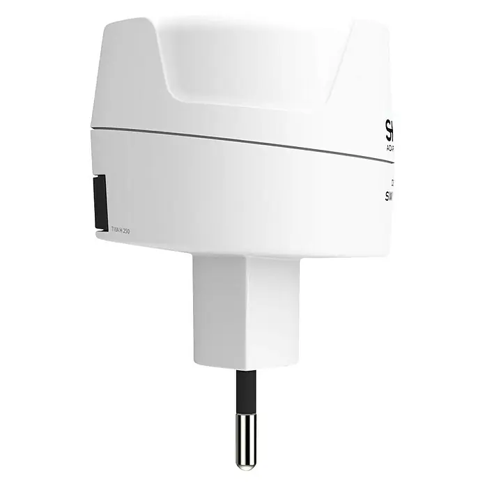 Skross Reiseadapter Europe to Switzerland/Italy/Brazil - Netzsteckertyp Reiseadapter: Typ L (CEI 23-50), Weiß - Ein weißer Smart-Adapter für Steckdosen. Ideal zur Steuerung von Geräten im Haushalt und zur Energieeinsparung.