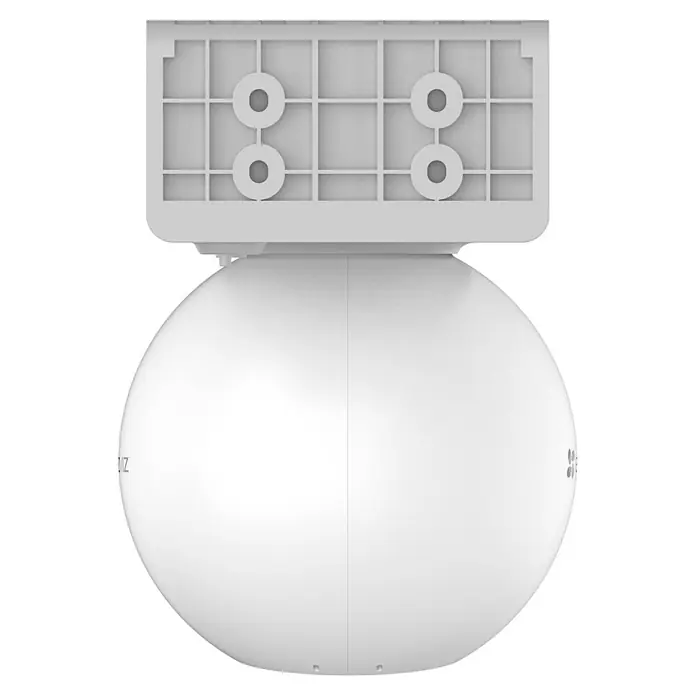 EZVIZ Überwachungskamera HB8 2K+ - Weiß - Nahaufnahme einer weißen Sicherheitskamera mit Wandhalterung, die ein Gefühl von Sicherheit und moderner Überwachung vermittelt.